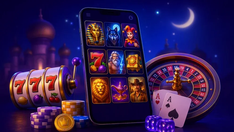 griglia di slot machine di diversi provider